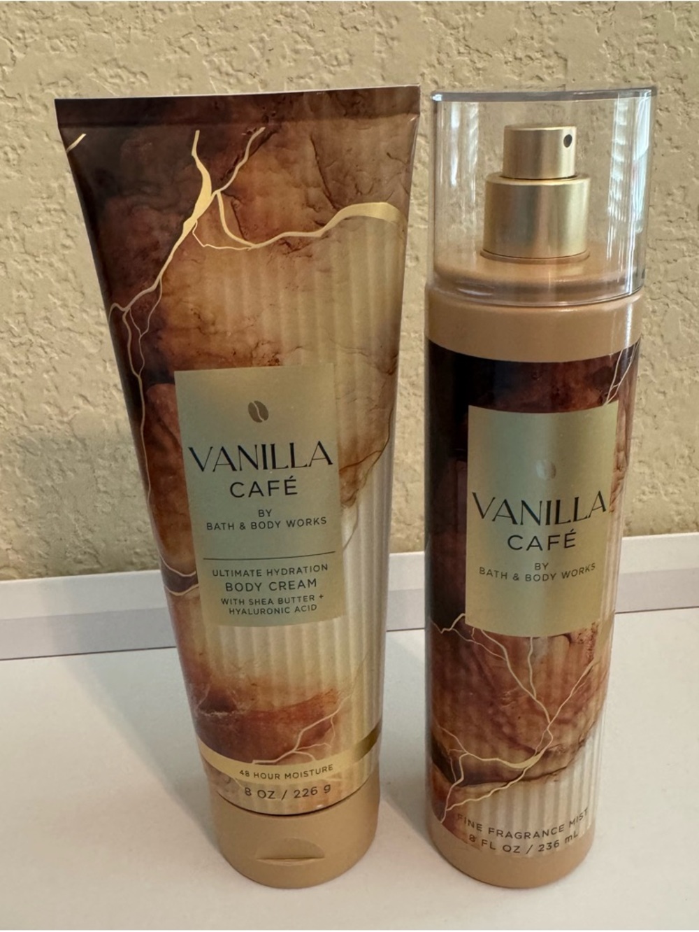 NWT Bath & Body Works 2pc Vanilla Cafe Set - Picture 2 of 11